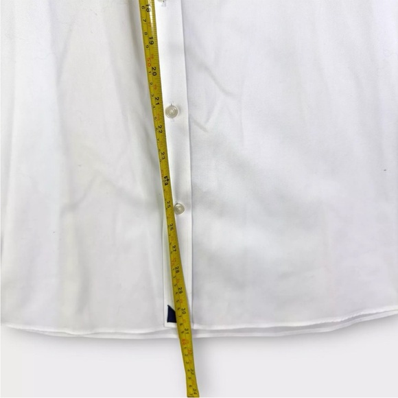 UNTUCKit Wrinkle-Free Cotton Long Sleeve Button Up Shirt Size 3XLC XXXLC White - Picture 9 of 10